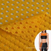 breathable nylon spandex strong stretch big hole power mesh fabric for active wear